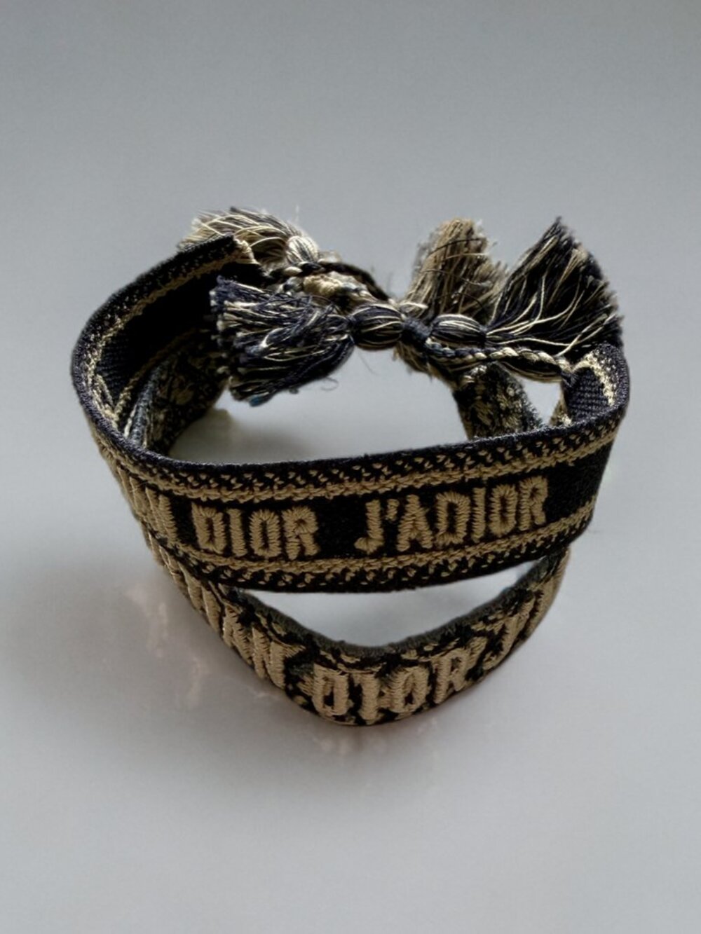 Christian Dior Navy Friendship Bracelet Set